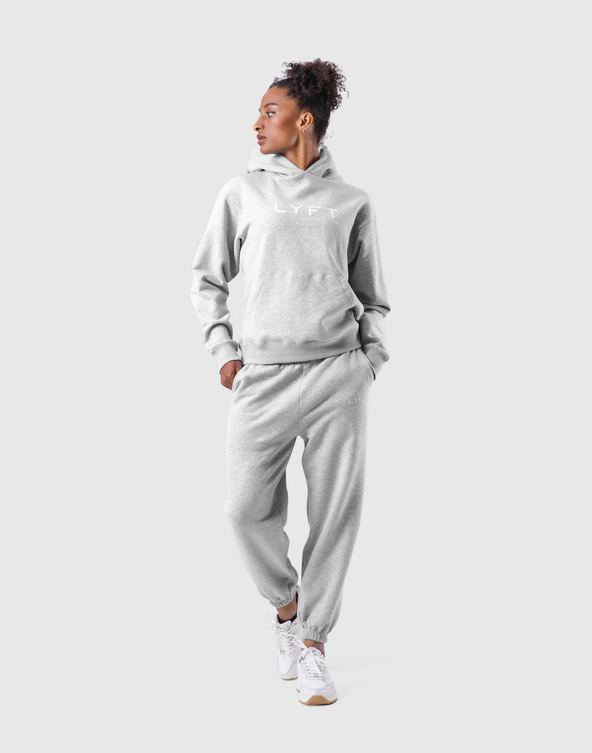LÝFT Logo Sweat Hoodie - Grey