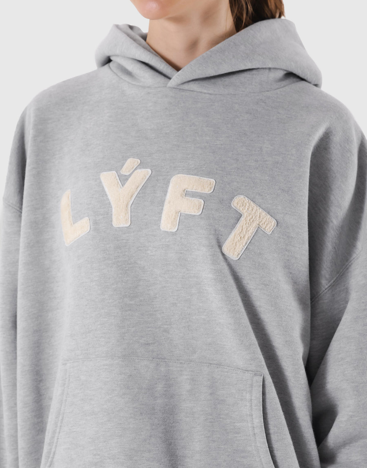 Pile Wappen Sweat Hoodie - Grey