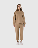 Double Knit Wide Pullover - Beige
