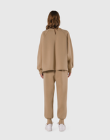 Double Knit Wide Pullover - Beige