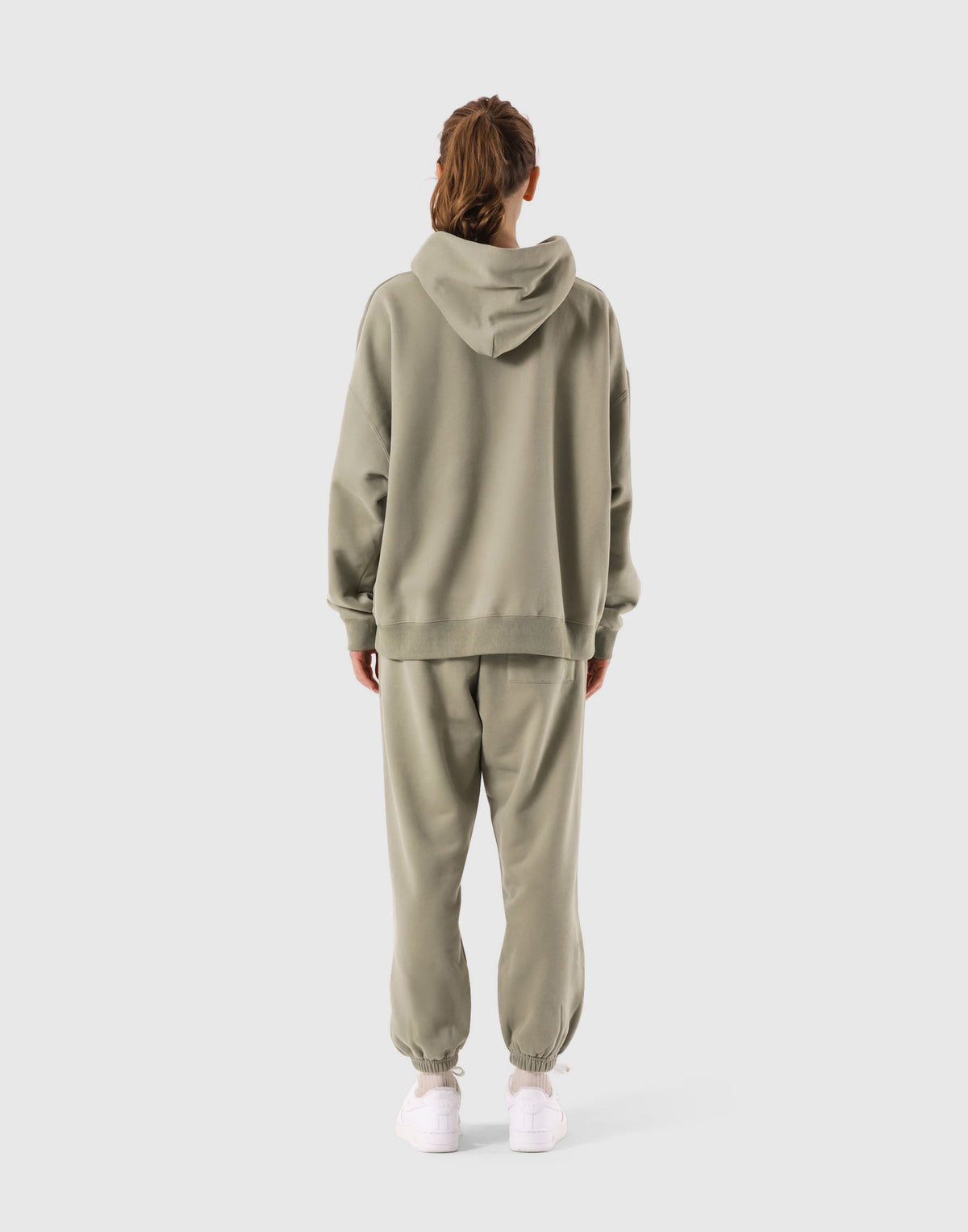 Pile Wappen Sweat Hoodie - Olive