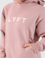 LÝFT Logo Sweat Hoodie - Pink