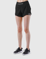 Border Liner Flare Shorts - Black