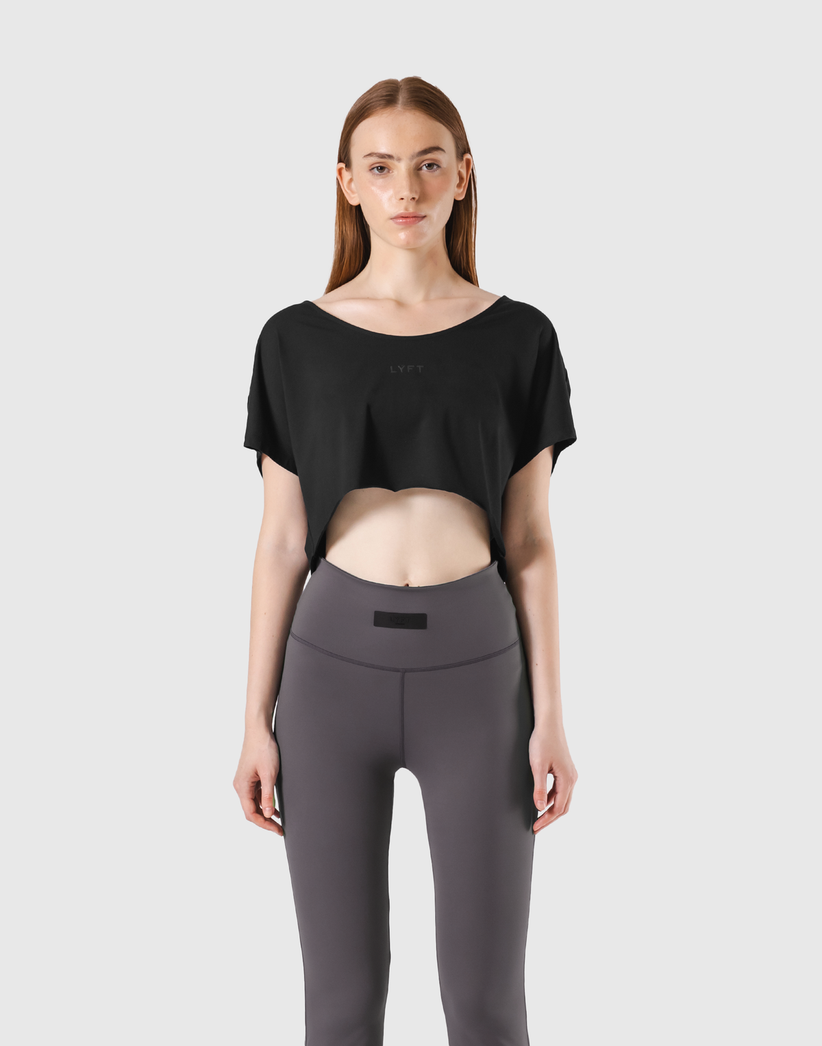 Loose Fit Stretch T-Shirt - Black