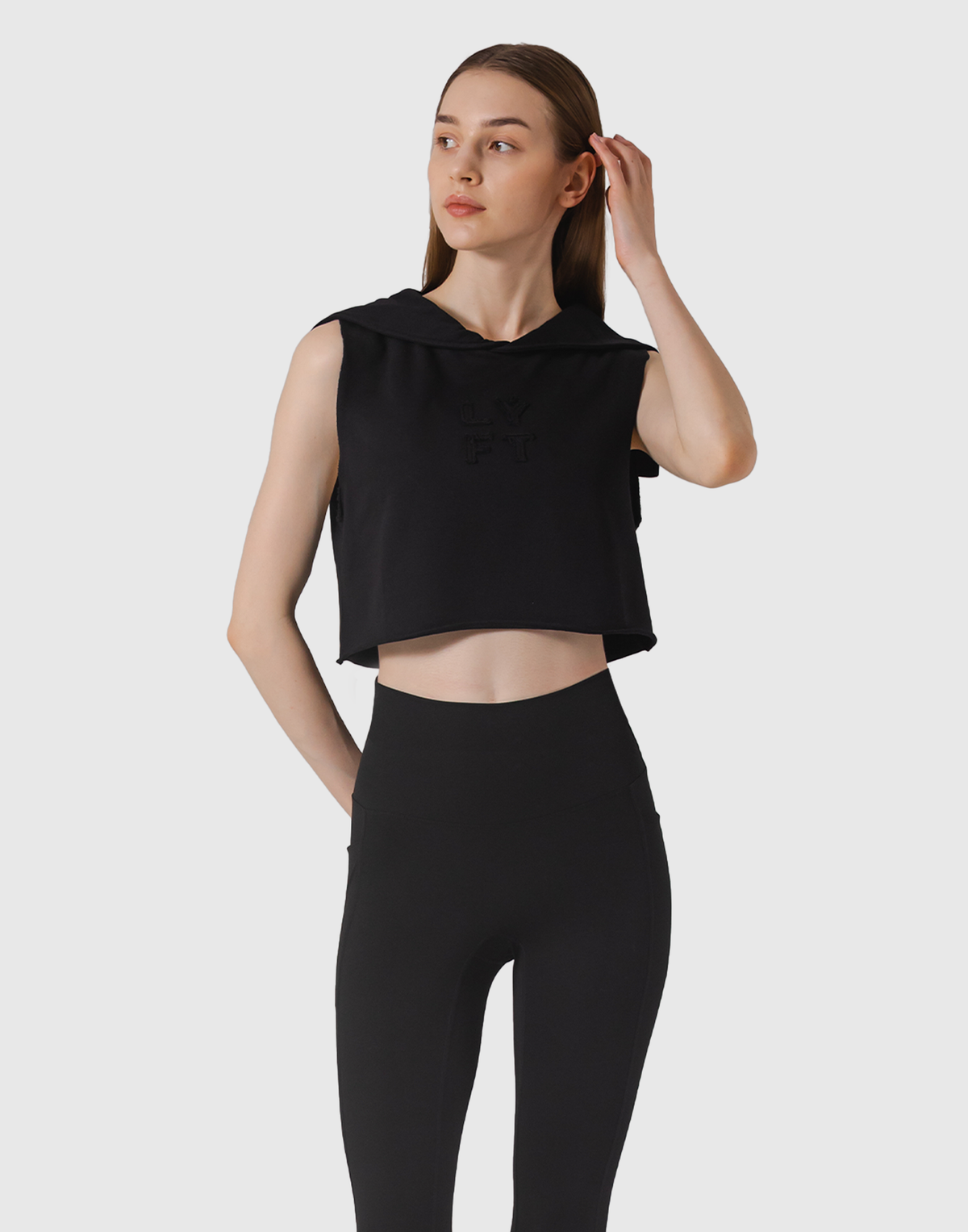 Sailor Collar Sweat No Sleeve - Black