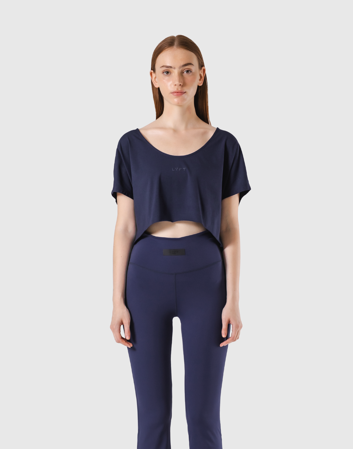 Loose Fit Stretch T-Shirt - Navy
