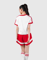2Line V Neck T-Shirt - Red