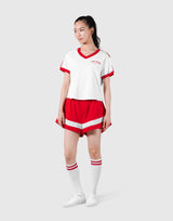 2Line V Neck T-Shirt - Red