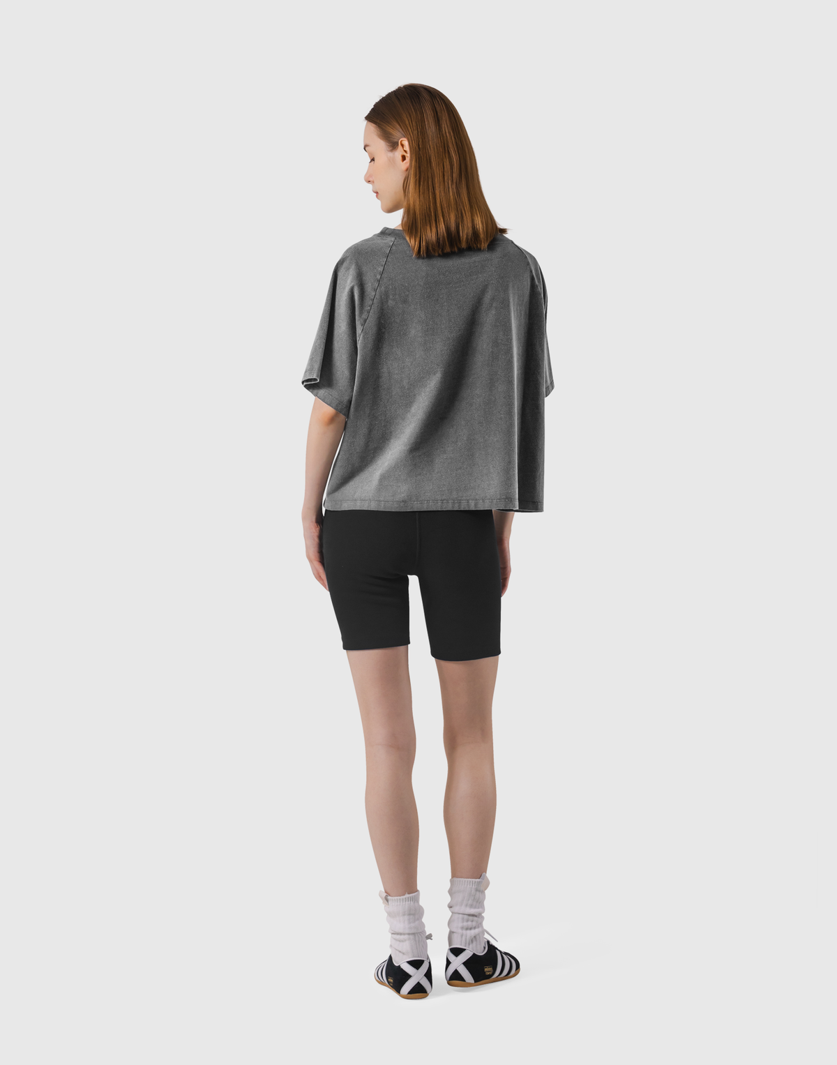 College Logo Big T-Shirt - D.Grey