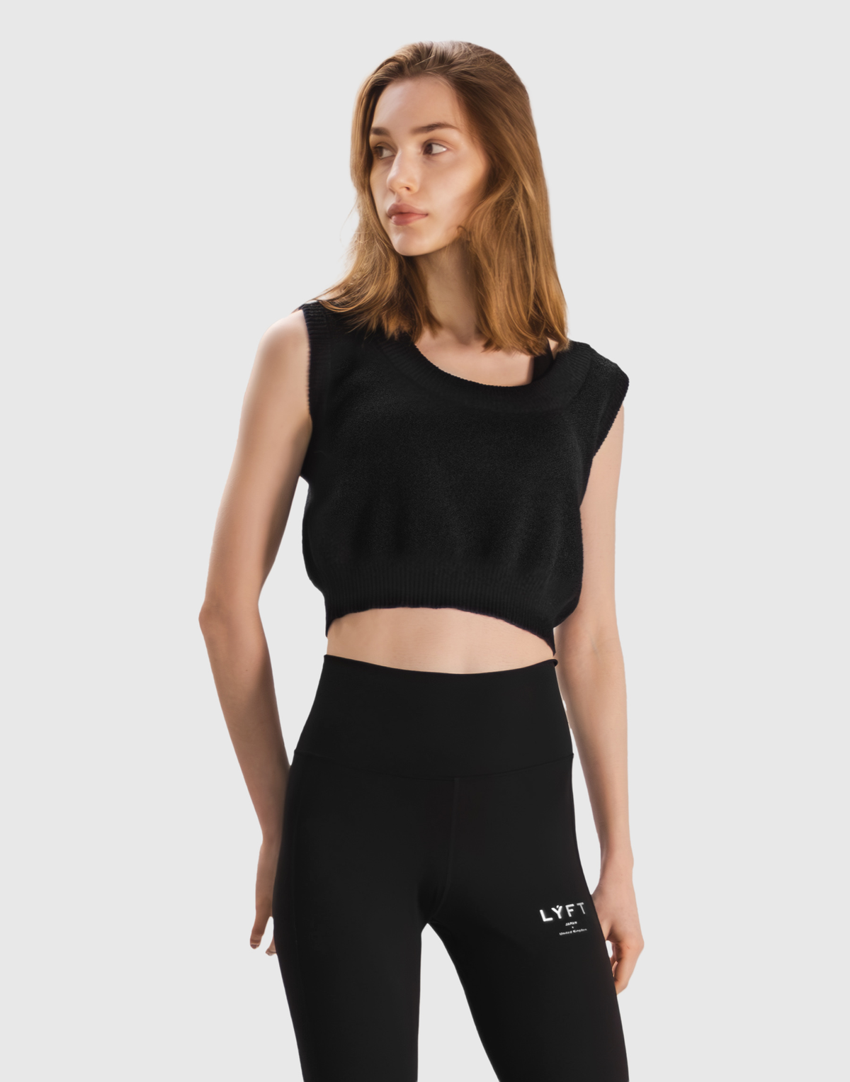 Boucle Knit Tanktop - Black