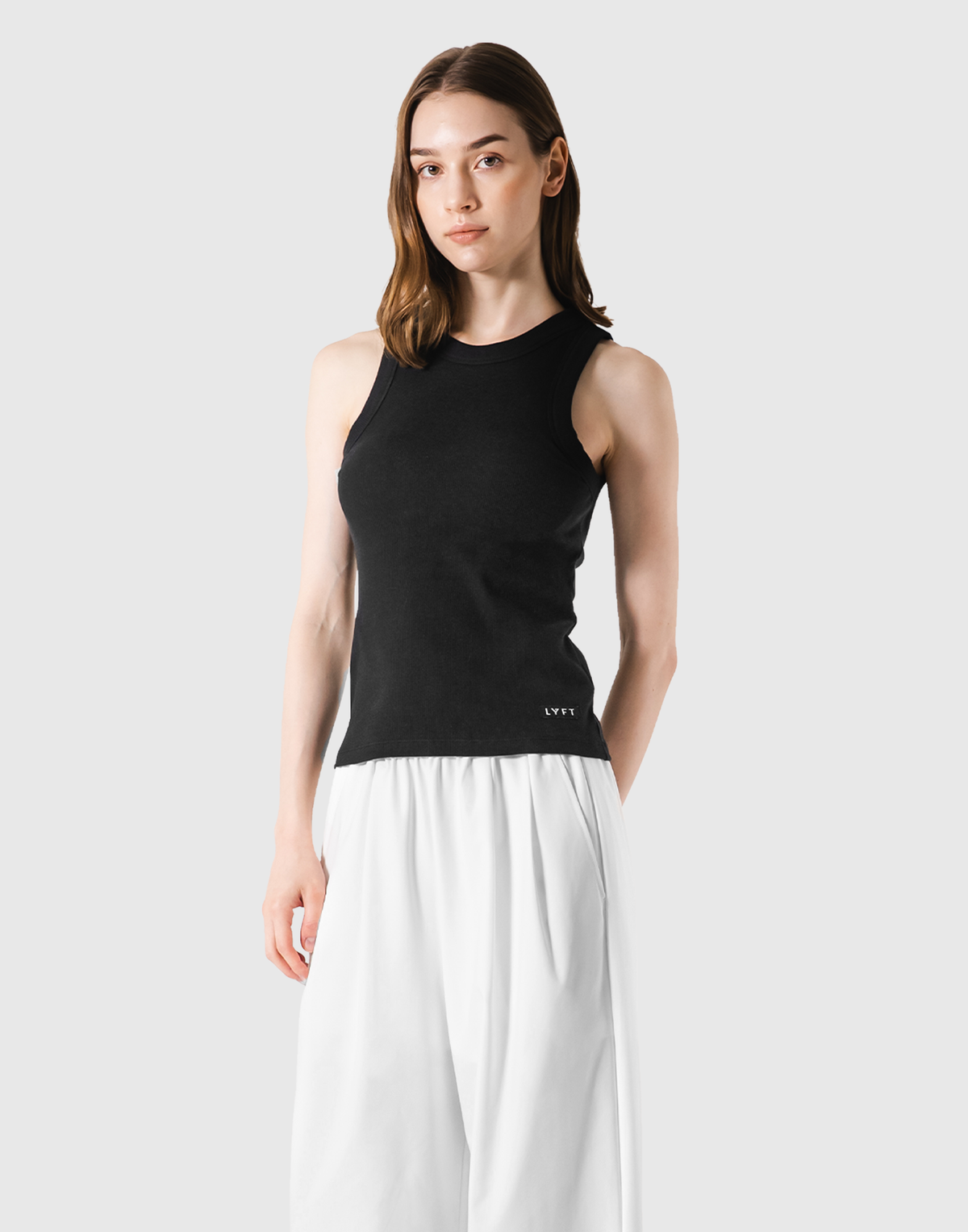 Cup In Rib Tanktop - Black