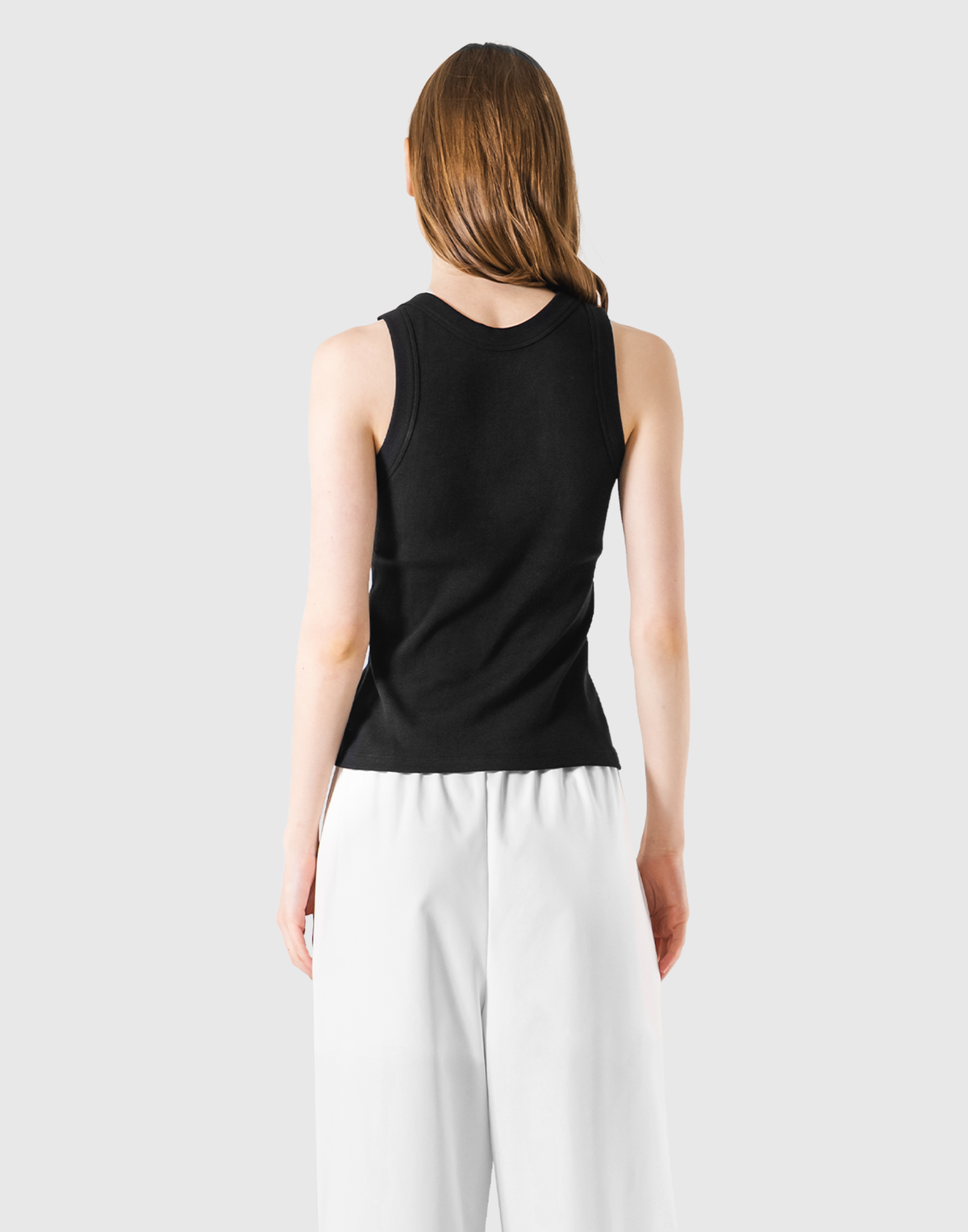 Cup In Rib Tanktop - Black