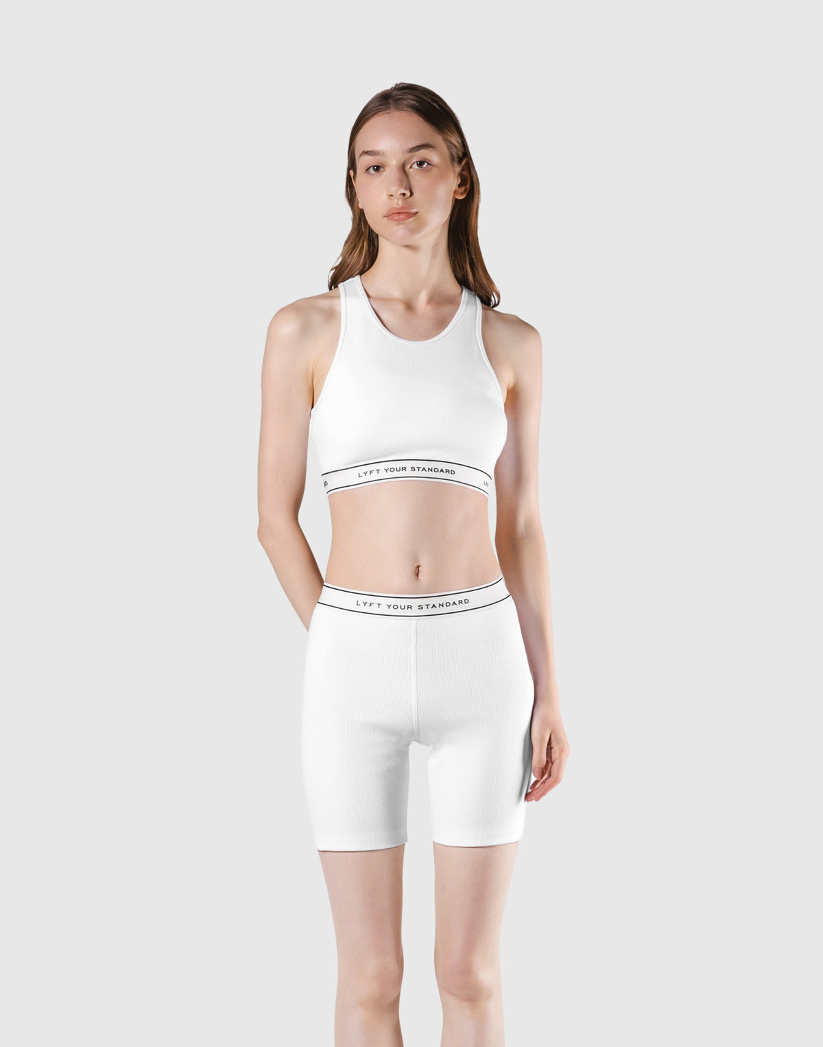 LÝS Rib Woven Tanktop - White