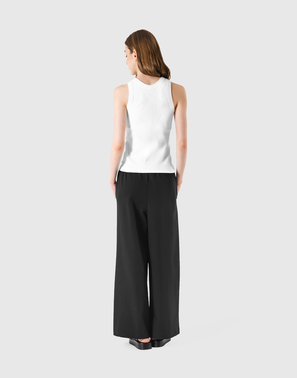 Cup In Rib Tanktop - White