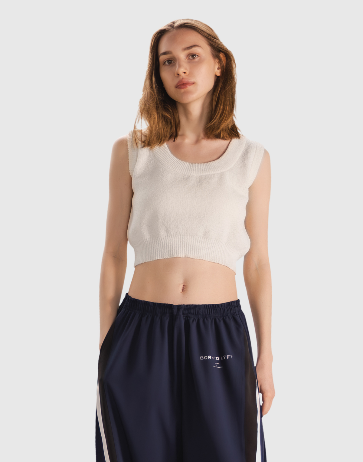 Boucle Knit Tanktop - Off White