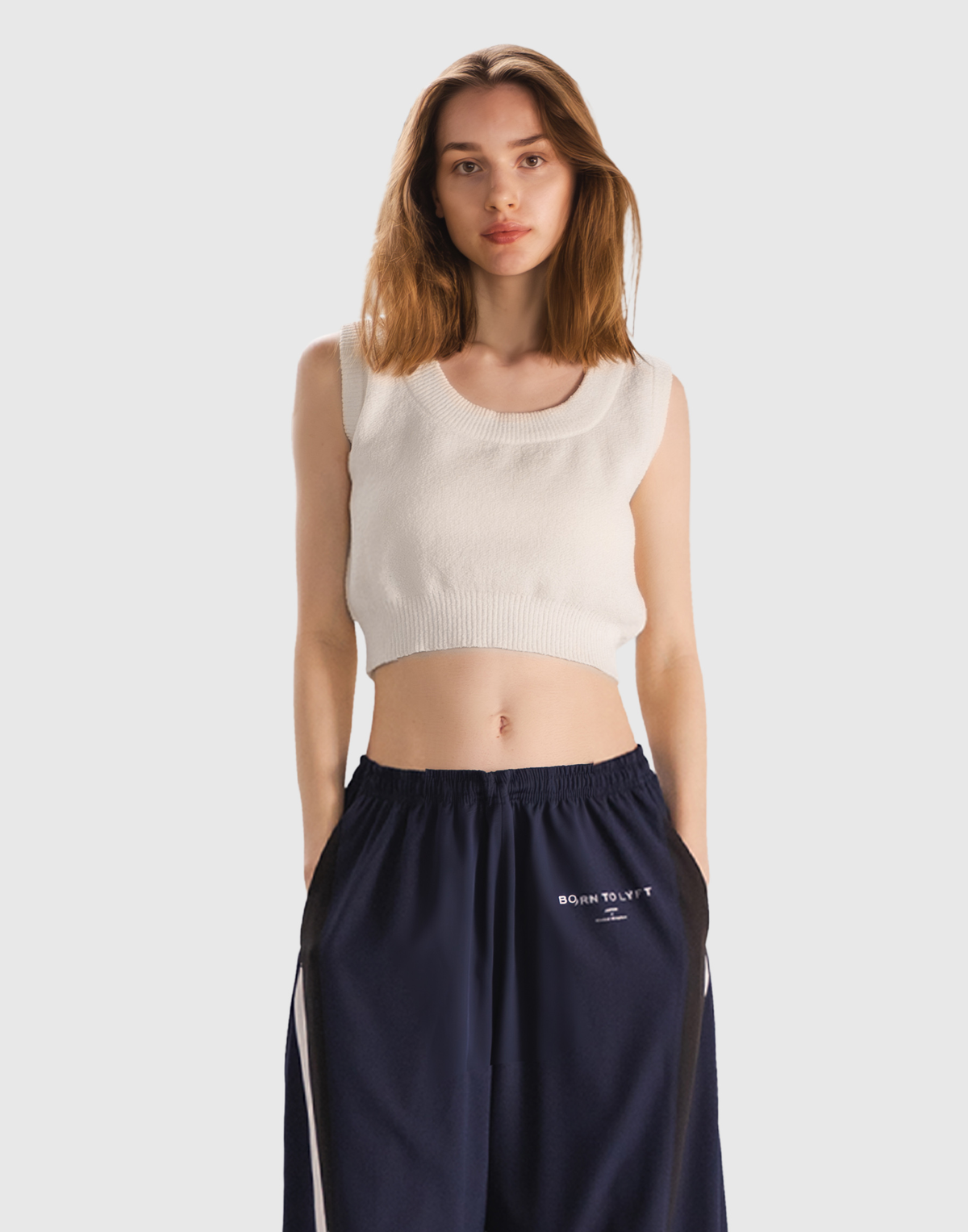 Boucle Knit Tanktop - Off White