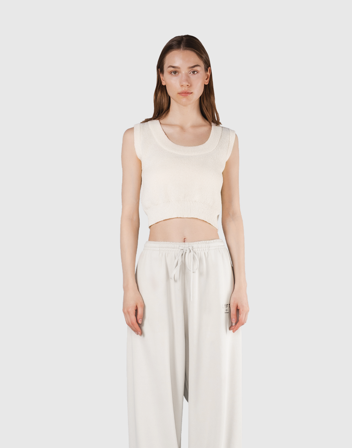Boucle Knit Tanktop - Off White