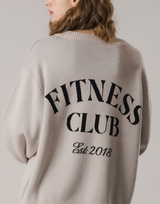 Back Logo Knit Pullover - Ivory