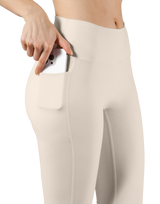Peach Hip Line Leggings - Ivory