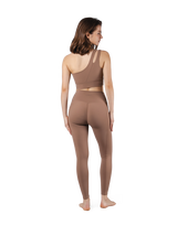 Cutout One Shoulder Bratop - Brown