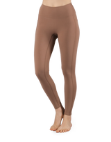 Peach Hip Line Leggings - Brown