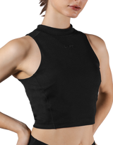 Cup In High Neck Tanktop - Black