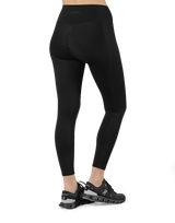 Peach Hip Line Leggings - Black