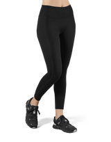Peach Hip Line Leggings - Black