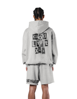 LÝFT × XXX Limited Flag Hoodie - Grey