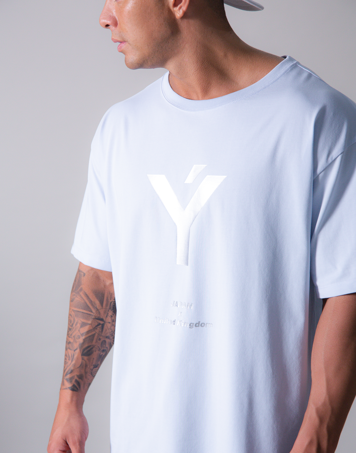 LÝFT Y Logo Big T-Shirt - L.Blue