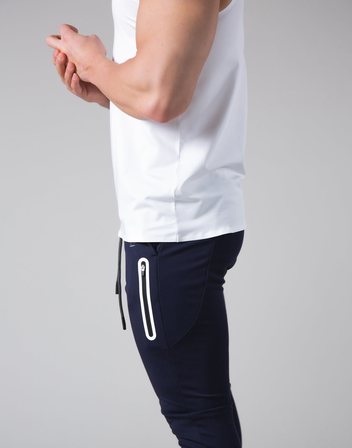 2Way Stretch Seamless Tanktop - White