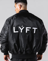 LÝFT Logo Patch MA-1 Jacket - Black