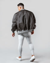 LÝFT Logo Patch MA-1 Jacket - D.Grey