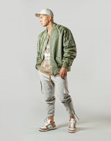 LÝFT Logo Patch MA-1 Jacket - Olive