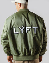 LÝFT Logo Patch MA-1 Jacket - Olive