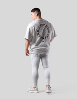 Message Ring Sweat Big T-Shirt - Grey