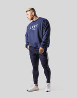 LÝFT Logo Crewneck Sweat - Navy