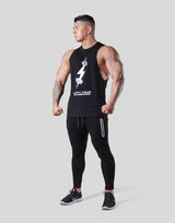 Digital Dumbbell Drop Tanktop - Black