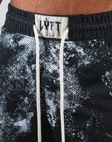 Splash Paint Mesh Shorts - Black