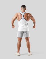 Round Separate Training Tanktop - White