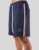 2Line Sweat Shorts - Navy