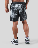 Splash Paint Mesh Shorts - Black