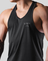 Stretch Waffle Nylon Training Tanktop - Black