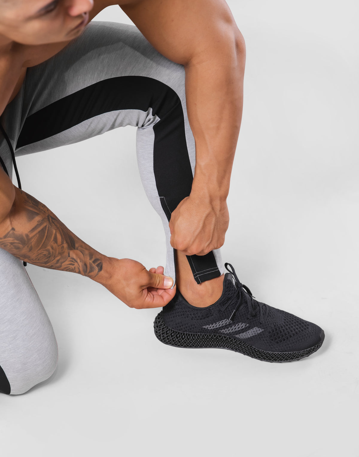 2Way Stretch Both Side Line Pants - Grey