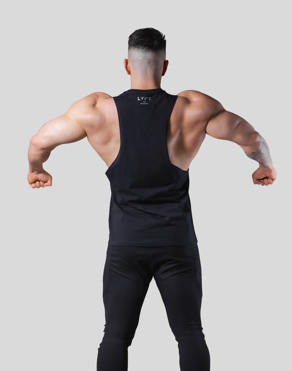 Digital Dumbbell Drop Tanktop - Black