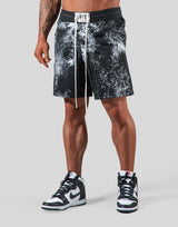 Splash Paint Mesh Shorts - Black