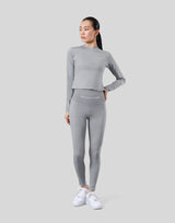 Stretch Slim Long Sleeve T-Shirt - Grey