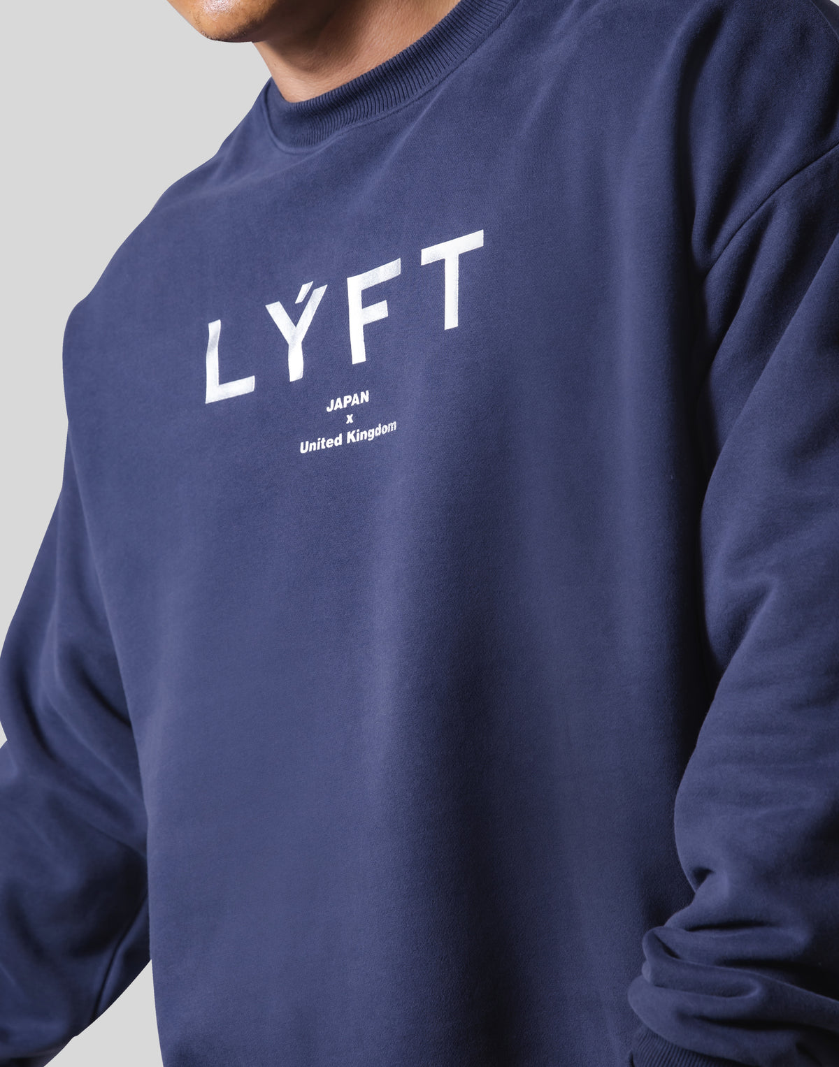 LÝFT Logo Crewneck Sweat - Navy