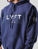 Wide Separate Oversize Sweat Hoodie - Navy