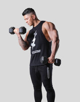 Digital Dumbbell Drop Tanktop - Black